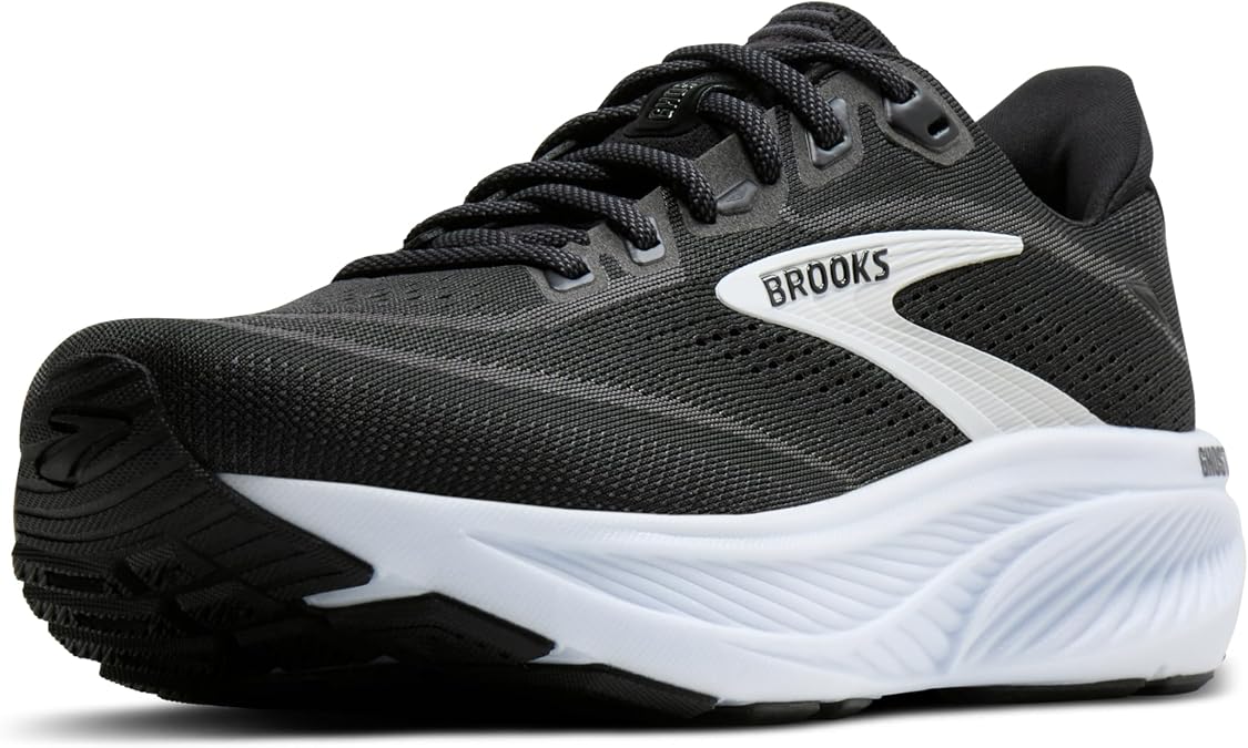 Brooks メンズ Ghost 18 ニュートラル ランニング&ウォーキングシューズ, ブラック/グレー/ホワイト, 8.5 Wide