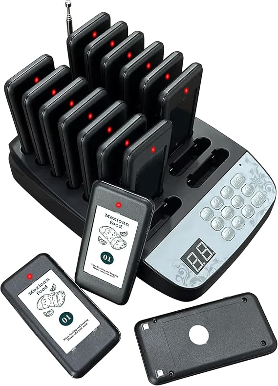 Buzzers for Restaurant, Restaurant Pager System, 16 Pagers