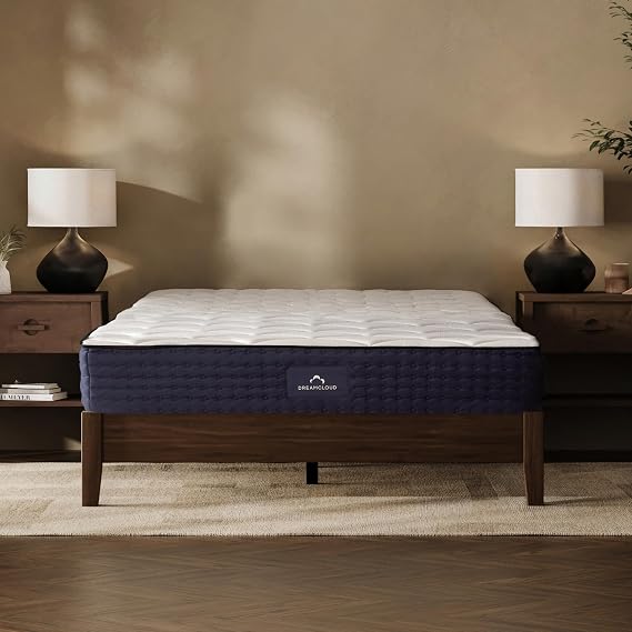 DreamCloud Hybrid Super King Mattress 25 cm - Medium-Firm Memory Foam - Reinforced Edge Pocket Springs - Quilted Top - 365 Night Trial - Forever