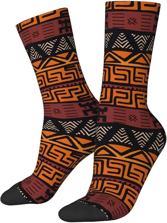 African Tribal Women's Men's Socks Retro African Novelty Socks for Men Women Stocking Socks