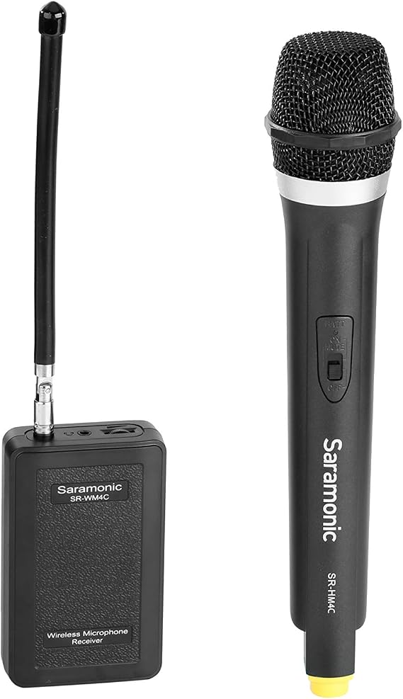 Saramonic Professional Portable Wireless VHF Handheld Microphone System for DSLR Camera/Video Camcorder, Compatible with Canon/Nikon/Sony/Panasonic/BlackMagic/Zoom/Tascam/Roland for Interview Vlog