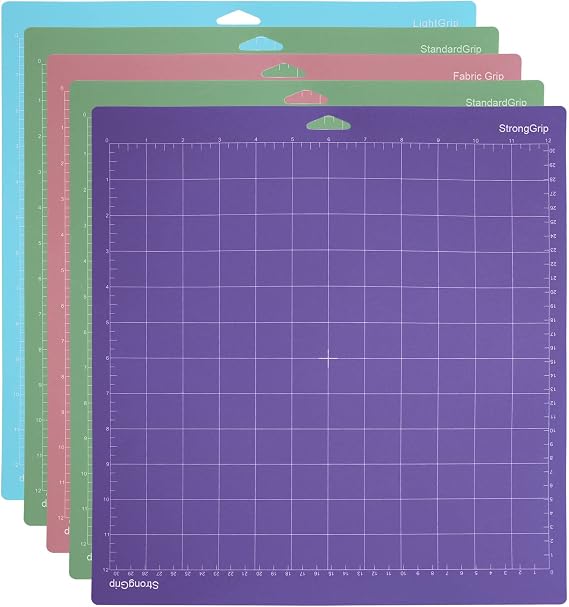 5Pack Cutting Mats for 3/Maker/Explore 3/Air 2/Air/One(12X12 Inch) Quilting Cricket Mats Accessories