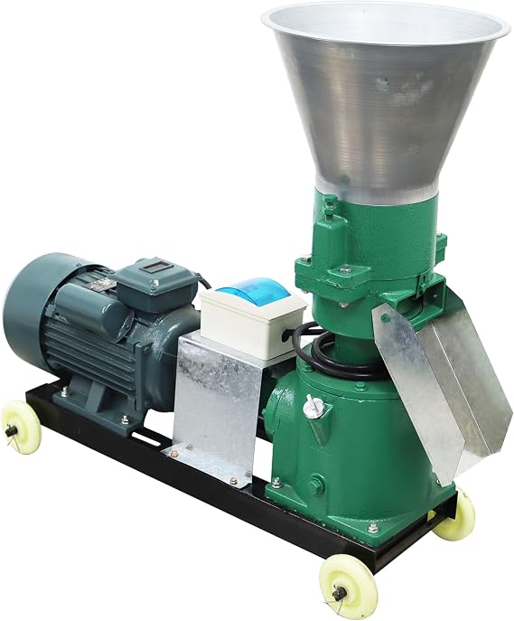 Chicken Feed Pellet Mill Machine 3mm Animal Feed Pellet Machine Feed Granulator Machine for Rabbit Chicken Fish Pig Duck 220V 3KW 150KG/H