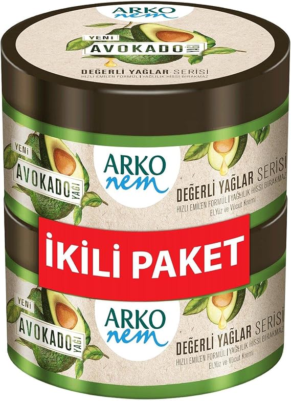 Arko Nem Precious Oils Avocado Oil Hand and Body Cream 2 x 250 ml