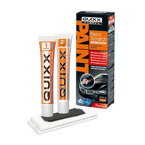 QUIXX Paint Scratch Remover Kit, 2-Step Repair + Finish 3000 Grit, Made in Germany, Ref. 00070