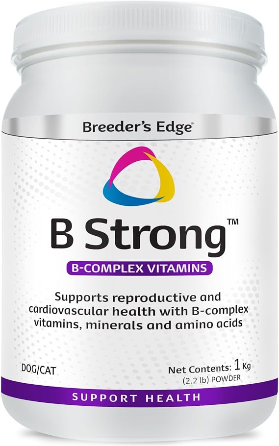 Breeder's Edge B Strong B-Complex Supplement for Dogs & Cats, 1kg Powder