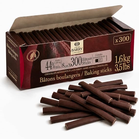 Cacao Barry Semi-Sweet Extruded Sticks 1.6kg Box (300ct)
