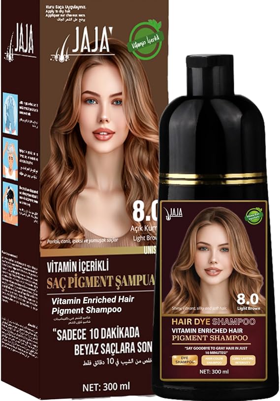 Açık Kumral Saç Şampuanı 8.0 Açık Kumral (Light Brown) | 300 ml | Beyazlar İçin