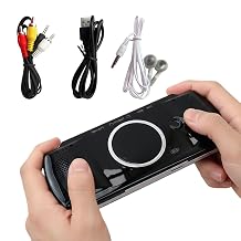 10000 Games Built-In 4.3 8GB 128Bit Retro Portable Handheld Video Game Console Built in 10000 Games 8 Bit Game Player Handheld Game Console Dual Wireless Controller Gamepad HD&AV TV OutputBlack