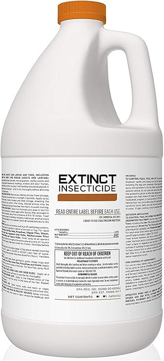Total Solutions Extinct Insecticide (1 Gallon) - Permethrin Insecticide for Indoor & Outdoor Use