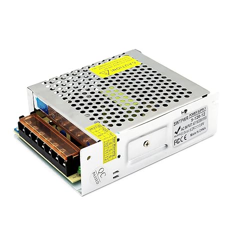 110V AC to DC 12V Converter 220V to 12V 10A 120W Power Supply | 10A 120W Switching Power Supply for LED Strip Motor Pump CCTV Camera System Car Stereo 3D Printer