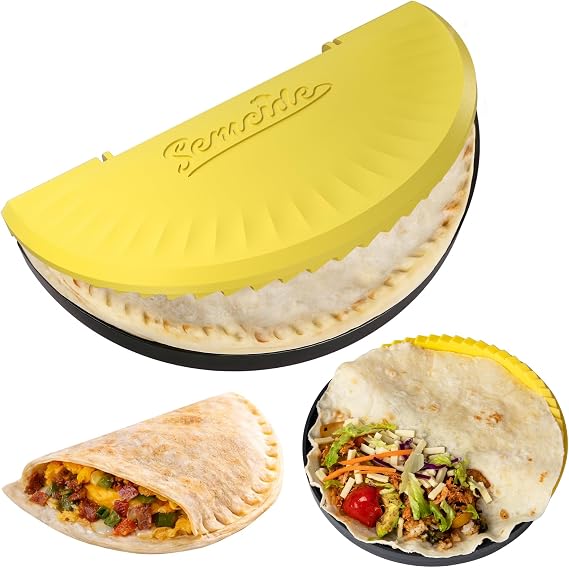 Tortilla Crimper, Tortilla Sealer, 10-12IN Flour Tortilla Press | BPA-Free, Dishwasher Safe, Heavy Duty Taco, Quesadilla & Empanada Maker, Tortilla Wrap Sealer, Cutter for Burritos & Sandwiches