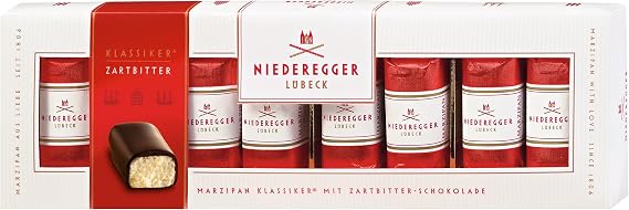 Niederegger - Dark chocolate covered marzipan mini loaves in gift box 100g