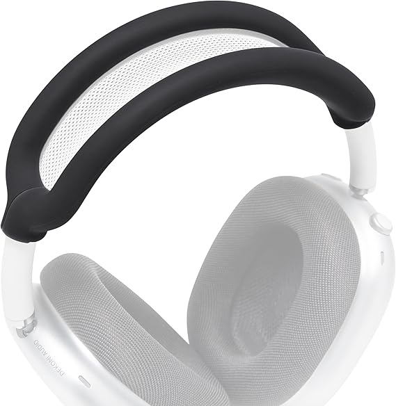 WC BandZ Max Silicone Headband Cover Compatible with AirPods Max 1 & 2 by Wicked Cushions | Enhanced Comfort and Protection | Available in Wicked Designs | Black