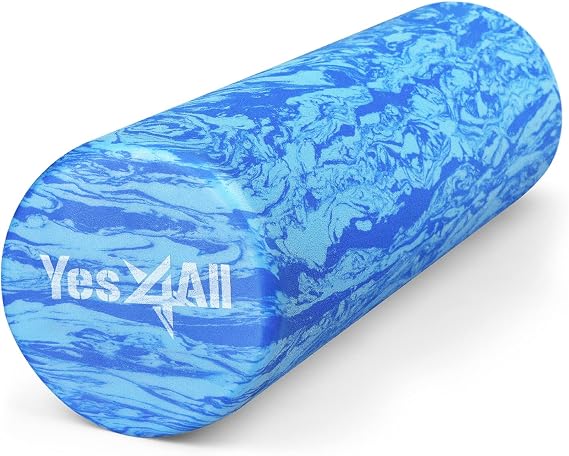 Yes4All EVA Firm Back Foam Roller - Exercise, Yoga, Pilates Round Back Roller 30/45/60/90 cm