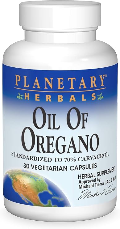 Planetary Herbals Oil of Oregano Capsules, 30 Count