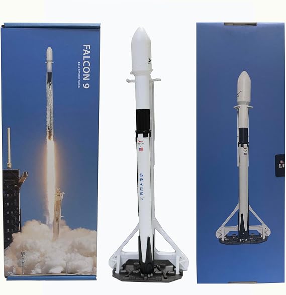 wltk SpaceX Falcon 9 STRONGBACK 1/233 Diecast Rocket Model Set