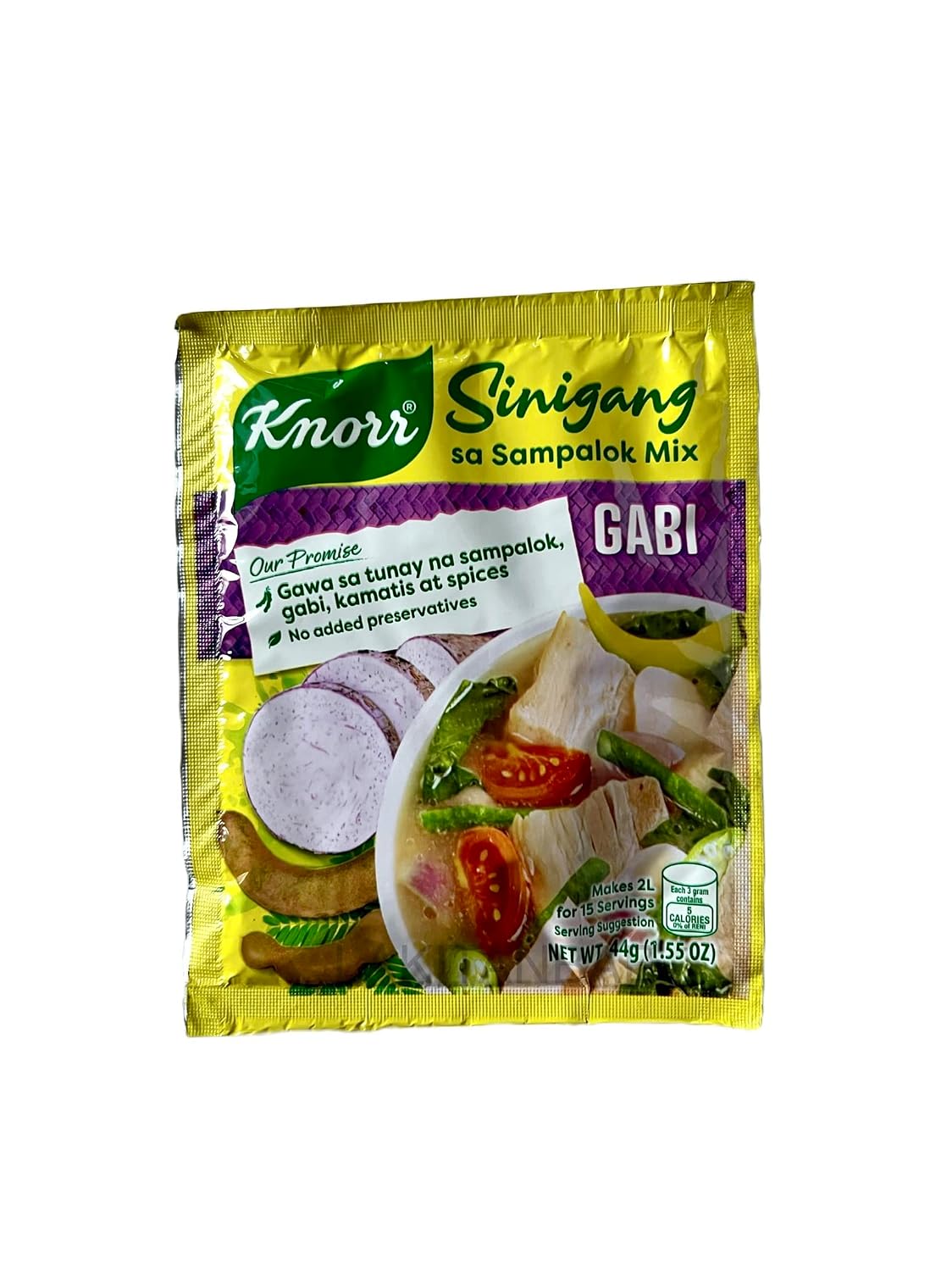 Knorr Sinigang sa Sampalok Mix with Gabi Tamarind Soup Mix with Taro 44g Pack of 6