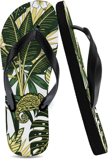 Colorful Seamless Pattern Unisex Flip Flops, Basic Thong Sandals For Women Men, Light And Comfortable Rubber Soft Slide Slip-On Shoes, Cute Sandals Great For Beach Or Casual Wear