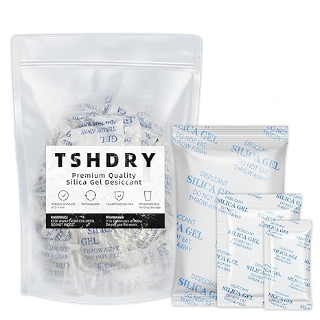 5 Gram [500 Packets] Silica Gel Packets Silica Gel Desiccants, Silica Gel Packs - Rechargeable (Food Safe) Silica Gel Packets, Silica Packets