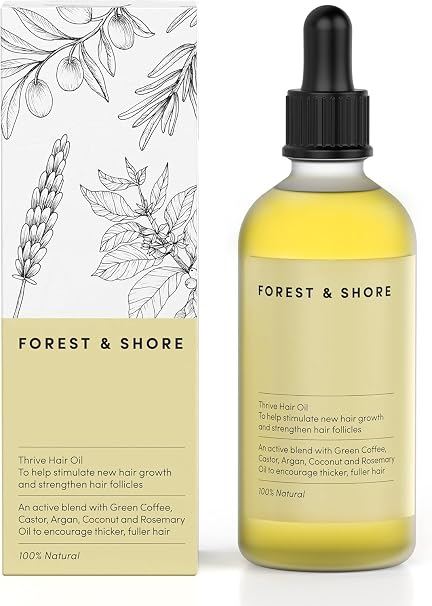 Natural Hair Oil for Hair Growth Accelerate with Organic Rosemary Oil Castor Oil Almond Oil and Argan Oil as Hair Mask and Hair Treatment (Hair Growth Oil)