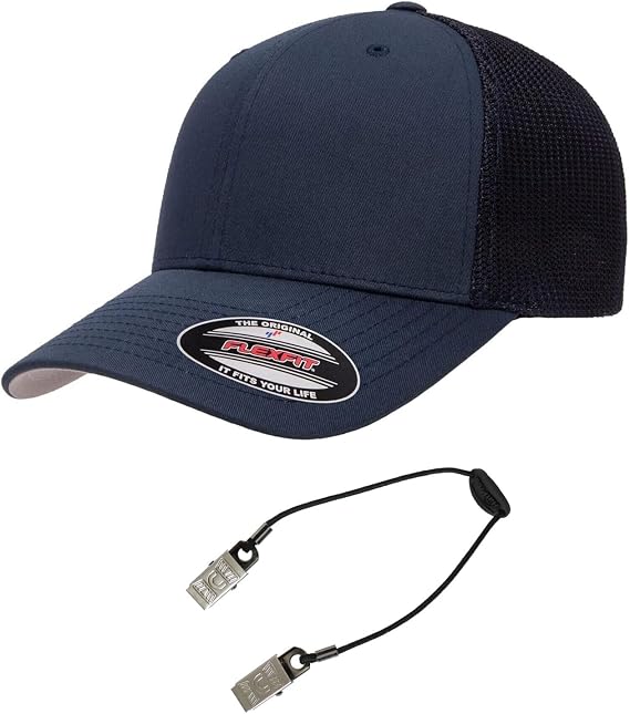 Flexfit 6511 Trucker Elastic Mesh Cap Bundle w/Cap Catcher