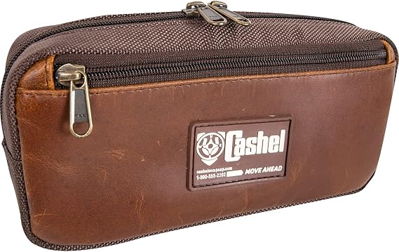 Cashel Pommel Saddle Bag with Distressed Leather, Small
