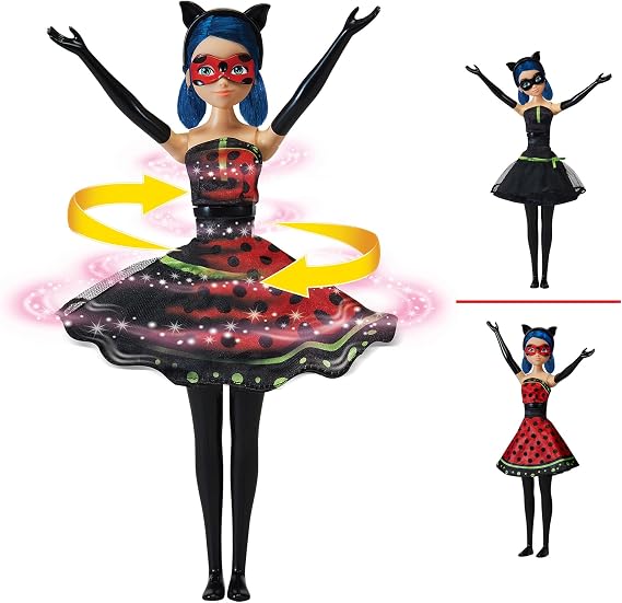 Miraculous Playmates Toys Hero Switch Ladybug 26.7 cm Fashion Doll