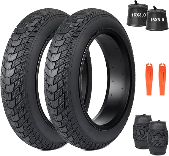 ZUKKA 16/20/24/26 x 3.0 E-Bike Tire Fat Tire High Performance Replacement Folding Tire High-Density Bike Tires for E Bikes Electric Scooters