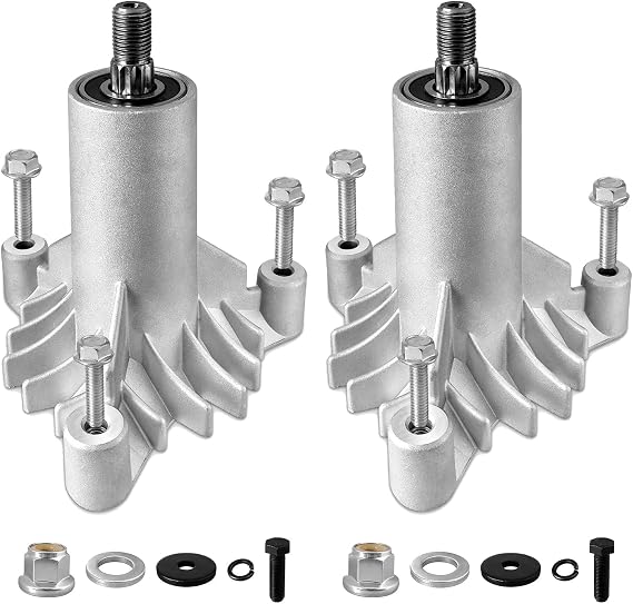 130794 Spindle Assembly, 128285 Spindle Compatible with AYP/Hu/Craftsman LT1000 Riding Mower, LT2000 Lawn Mower with 38" 42" Deck, Replace 532130794 128285 with 3 Tapped Bolts & Holes, 2 Pack
