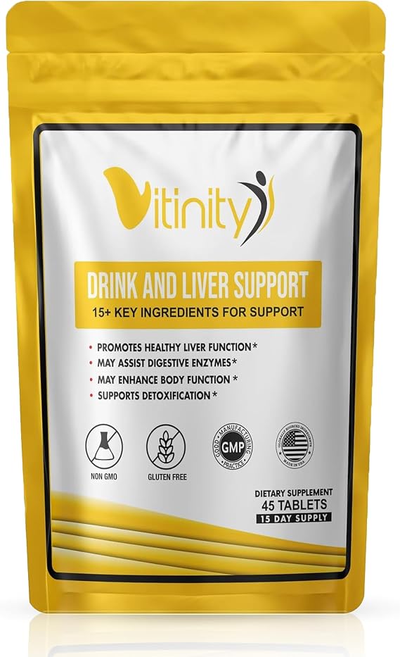 Anti Alcohol Drink Support Supplement - Craving Support,Liver Health,Reduce Alcohol Intake Formula - Kudzu,Milk Thistle Holy Basil, Natural Detoxify,Gradual Reduction,Nutrient Replenisher - 15 Days