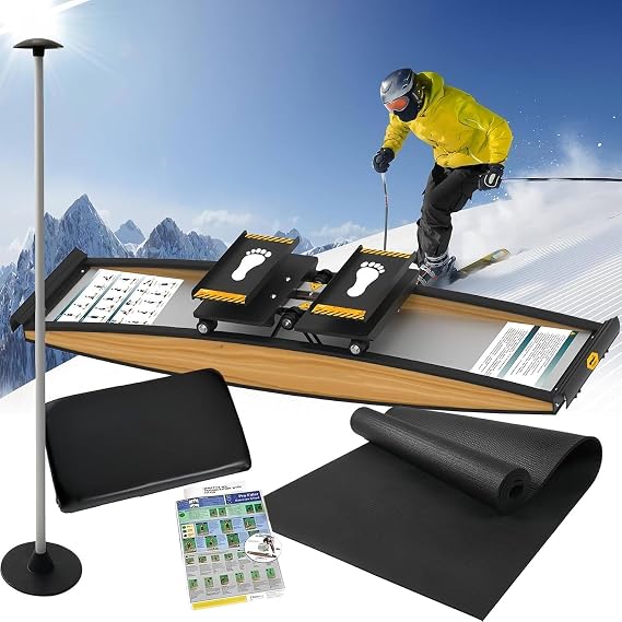 Ski Machine, Glutes Workout Equipment, Stair Steppers, Body Balance Workout Machine, Exercise Body Balance Indoor Aerobic Fitness Equipment Waist Training Ski Simulator