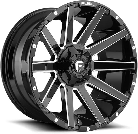 FUEL OFF-ROAD D615 CONTRA 20X9, 8X180, 5.79, 20mm GLOSS BLACK MILLED - D61520901857