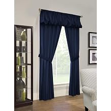 Thermalogic Prescott Insulated, Five (5) Piece Set with One (1) Rod, Panels 80 Inches by 84 Inches, Navy