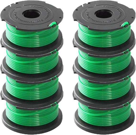 LIYYOO SF-080 String Trimmer Auto Feed Replacement Spools Compatible with GH3000 LST540 LST540B GH3000R SF-080-BKP String Trimmer,20ft 0.080 Inch Auto Feed Spool Line(8 Pack)