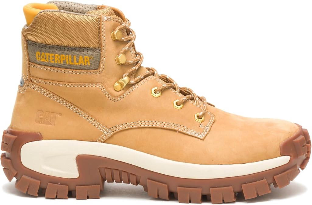 CAT Footwear Men's Invader Hi Steel Toe Cap Construction Boots Honey Reset 12 US Wide
