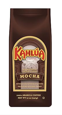 White Coffee Kahlua Gourmet Ground Coffee, Mocha 12.0 Ounce