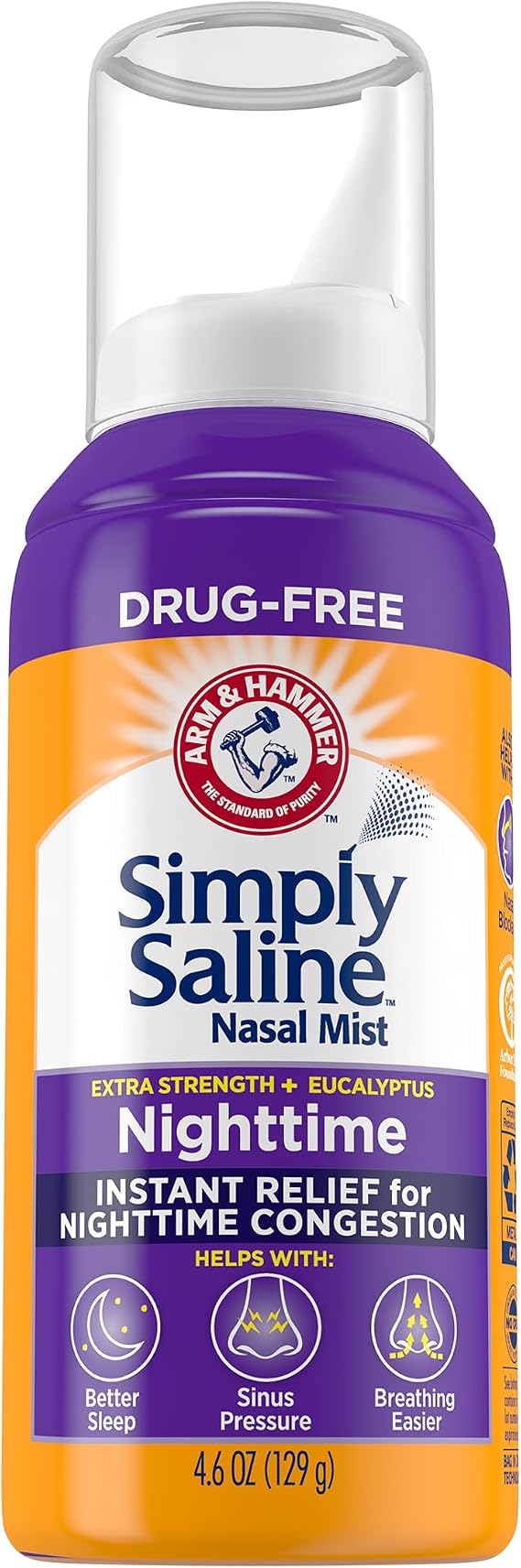 Simply Saline Nighttime Nasal Mist 4.25 oz Giant Size Personal Healthcare/Health Care
