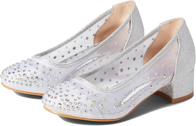 Badgley Mischka Girl's Layla Sheer Low Heel (Little Kid/Big Kid)