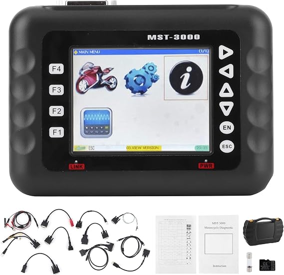 Motorcycle Scanner, MST-3000 Scanner Motorcycle Fault Codes Reader Detector Diagnostic Asia Version