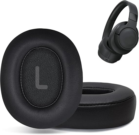 Replacement Ear Pads for JBL Tune 700(700BT)/710(710BT)/720(720BT)/750(750BT,750BTNC)/760(760NC)/770(770NC) Headphones, Headset Ear Cushions, Headset Earpads, Ear Cups Cover-Black