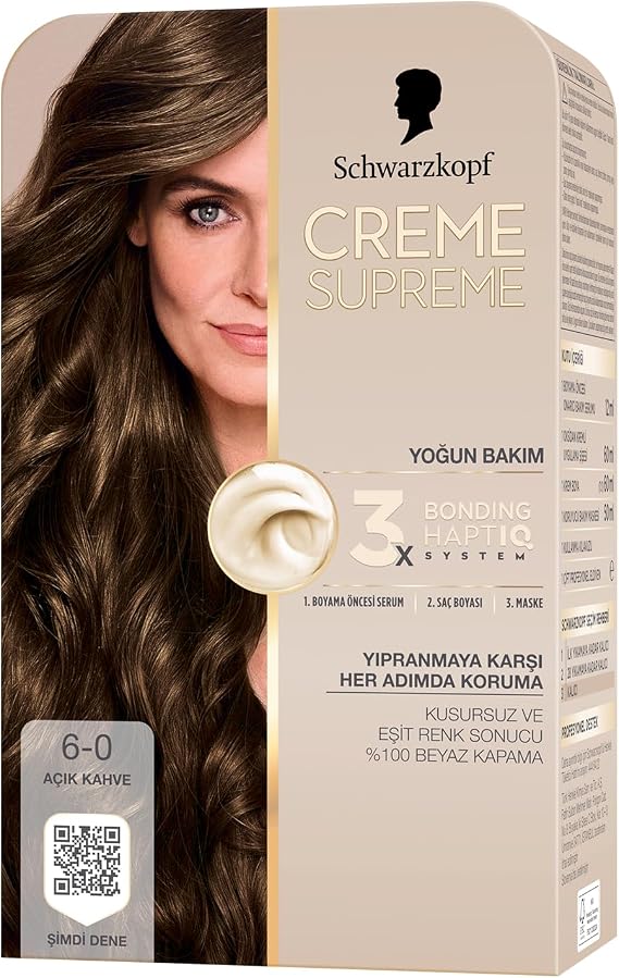 Schwarzkopf Creme Supreme Hair Dye 6-0 Light Brown