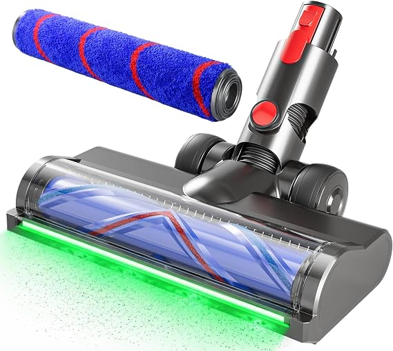 Vacuum Replacement Heads for Dyson V7/V8/V10/V11/V15,180 Degree Rotating Cleaning Blind Spot Dust,2 in 1 Vacuum Attachments for Thin Carpets,Hardwood Floors & Tiles