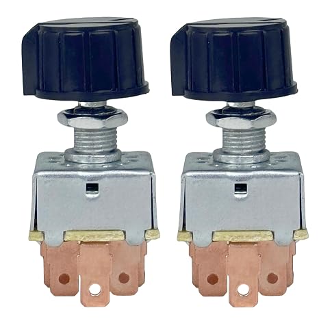 2 Pack Rotary AC 3 Speed Blower Switch Universal INDAK | Compatible for Four Seasons 35702, MEI 1151, Honda 00091-31511, Red Dot 71R1150, Freightliner and Kenworth.
