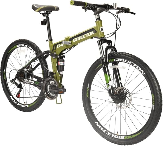 EUROBIKE 26 Inch Mountain Bike Folding Bicycle 21 Speed 3 Colors