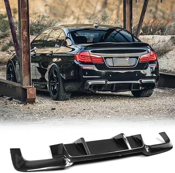 F10 Carbon Fiber Rear Diffuser for BMW 5 Series F10 M Sport 2011-2016 Lower Bumper Lip Spoiler Factory Outlet(Not for F10 Standard & M5)