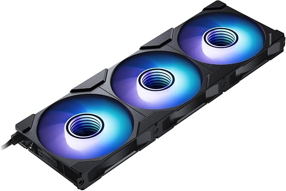 Phanteks M25-120 Gen2 Ters Blade Üçlü Paket, 3X 120mm ARGB Yüksek Performanslı Soğutma Fanları, Papatya Zinciri Birleşik Fan Çerçevesi, Sonsuzluk Ayna göbeği, Tek Kablo Bağlantısı, Siyah