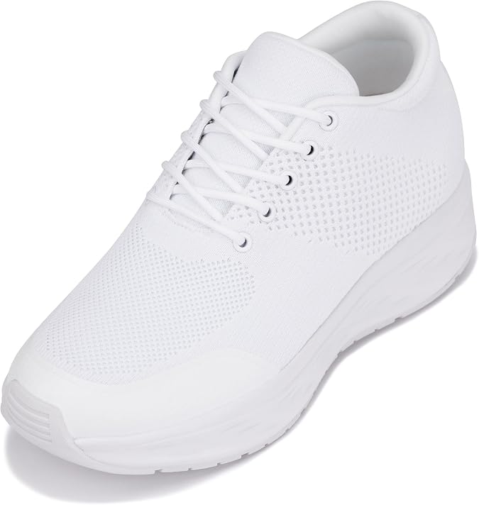 CALTO Men's Invisible Height Increasing Elevator Shoes - Fashion Lightweight Sporty Sneakers - 2.8 Inches Taller - X2690