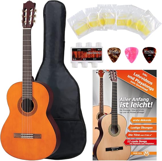Yamaha C40 Natural Classical Guitar with Accessory Set