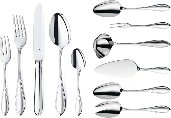 WMF Premiere Cromargan Protect Cutlery Set for 12 People, Silver, 66-Piece